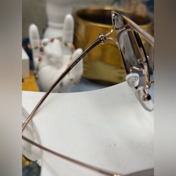 🆕 ALEXANDER MCQUEEN 🧿 NWOT AM0367S-001 Icon Sunglasses, Ruthenium & Black Lens - Picture 12 of 16